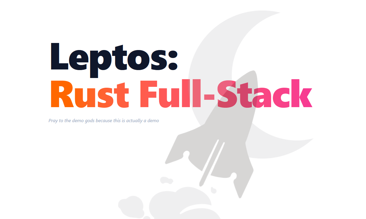 Leptos: rust full stack [Code + Slides + Video]