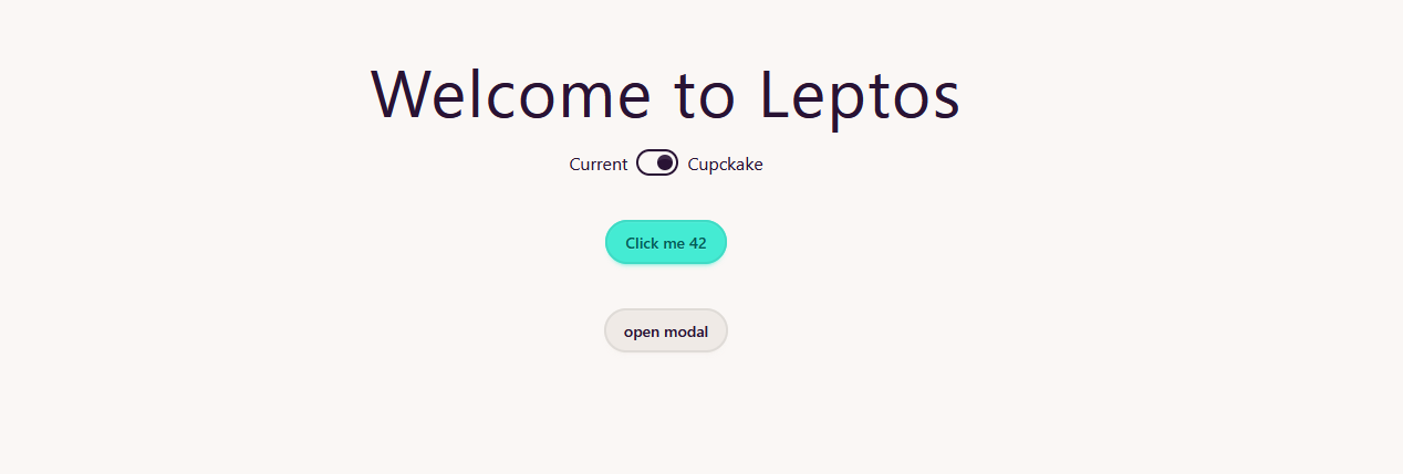 Leptos 0.8 + tailwind4 + daisyUI5 for easy websites